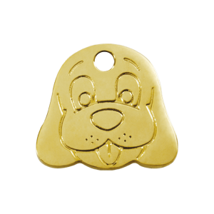 Dog Head Dog ID Tag Medium