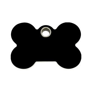 Black Bone Dog ID Tag Medium
