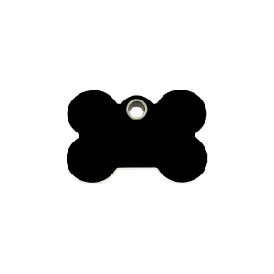 Black Bone Cat or Small Dog ID Tag Small