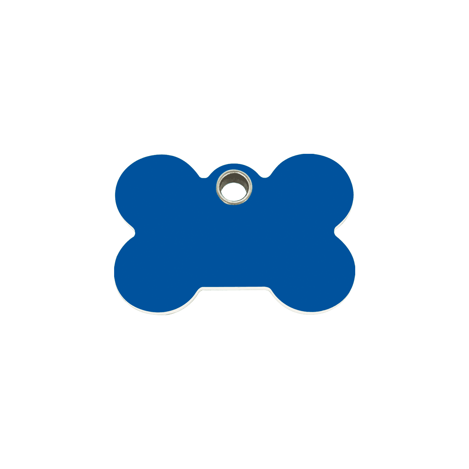 Vue avant - Médaille personnalisée pour chien/chat Red Dingo Os Bleu foncé - Size S - 04-BN-DB-SM