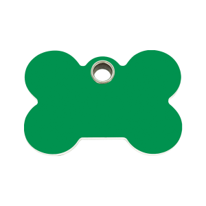 Green Bone Dog ID Tag Medium