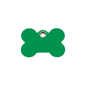 Green Bone Cat ID Tag Small