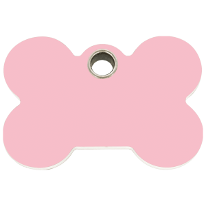 Pink Bone Dog ID Tag Large
