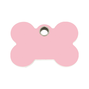 Pink Bone Dog ID Tag Medium