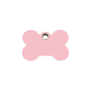 Pink Bone Cat ID Tag Small