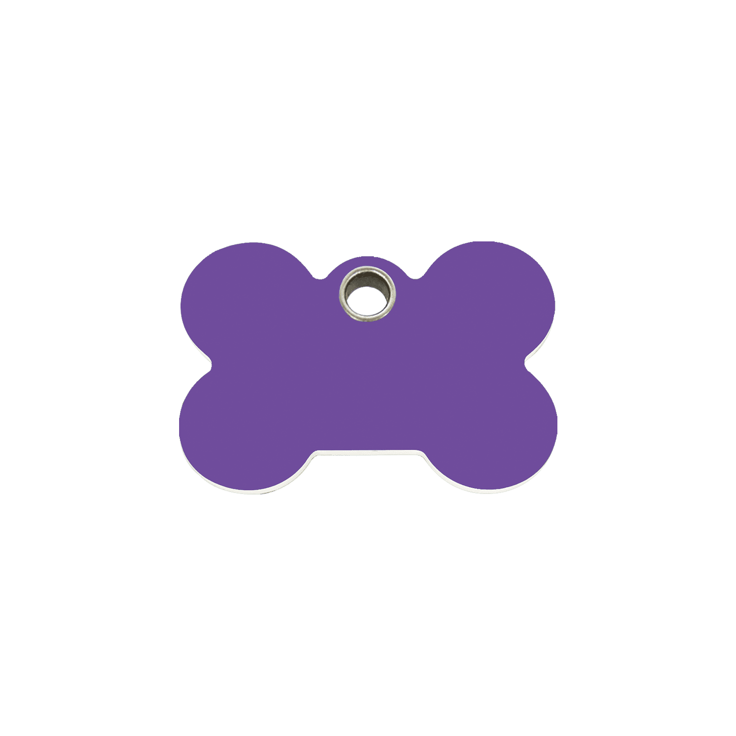 Vue avant - Médaille personnalisée pour chat Red Dingo Os Violet Size S - 04-BN-PU-SM