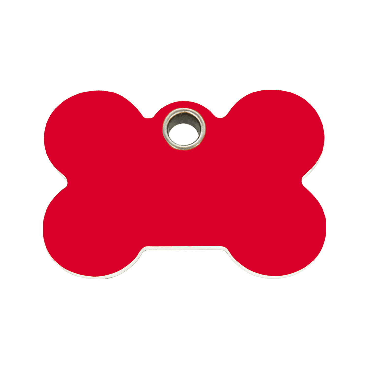 Vue avant - Médaille personnalisée pour chien Red Dingo Os Rouge Size M - 04-BN-RE-ME