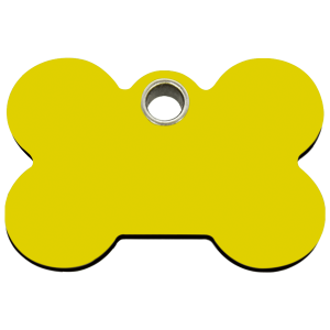 Yellow Bone Dog ID Tag Large