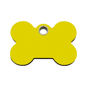 Yellow Bone Dog ID Tag Medium