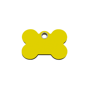 Yellow Bone Cat ID Tag Small
