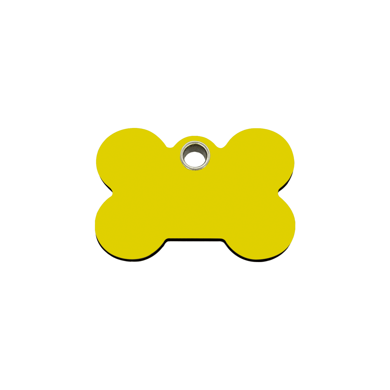 Vue avant - Médaille personnalisable pour chien/chat Red Dingo Os Jaune Size S