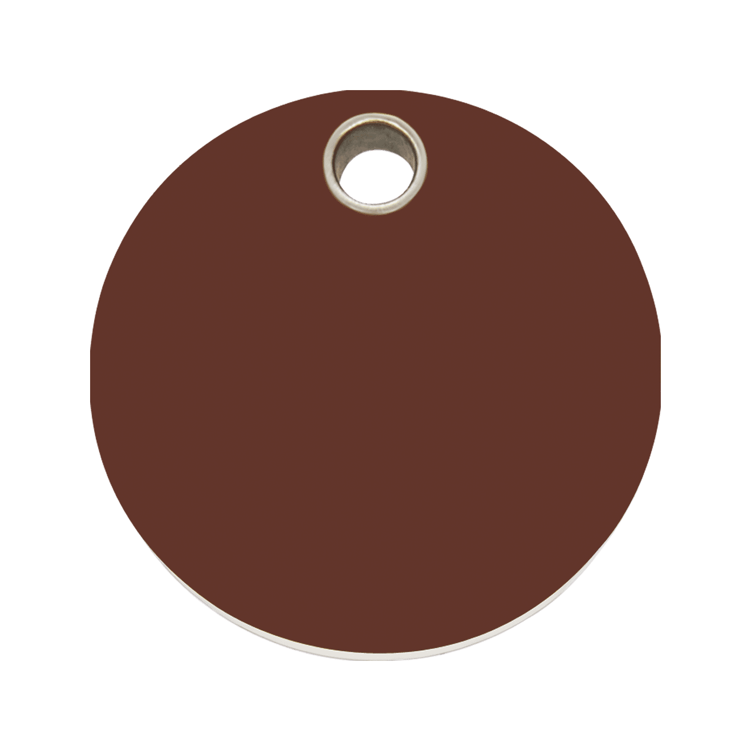 Vue avant - Médaille personnalisable pour chien Red Dingo brun - Size L - Gravure incluse