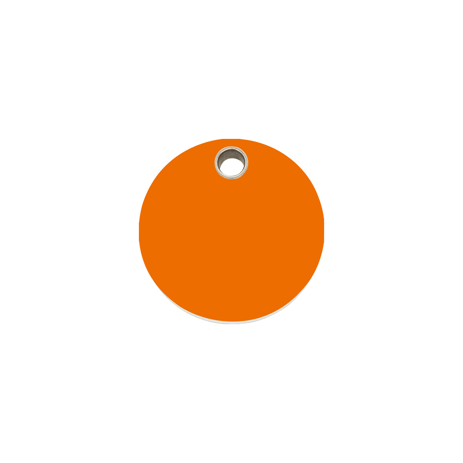 Vue avant - Médaille personnalisable pour chien/chat Red Dingo - Plastique plat orange - Size S