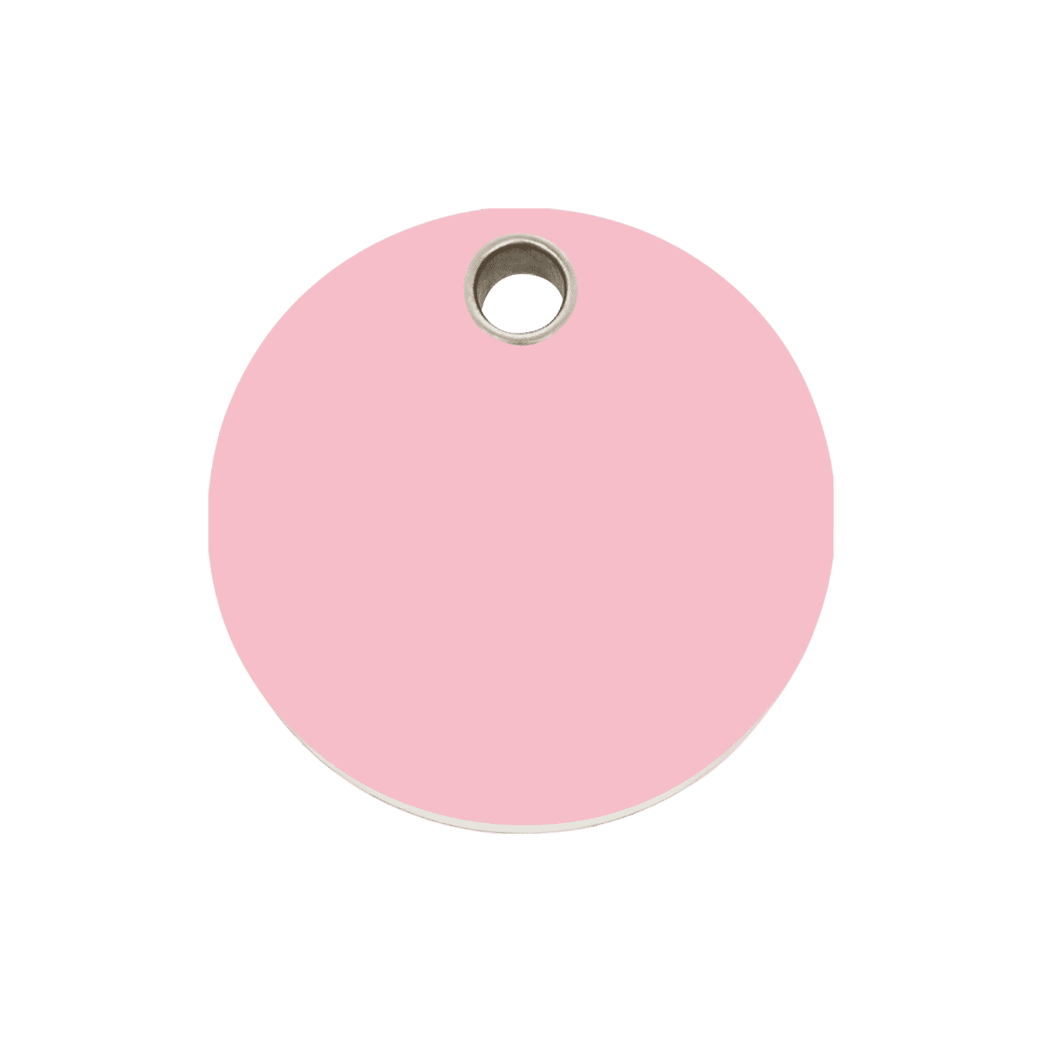 Vue avant - Médaille personnalisée pour chien/chat Red Dingo rose - Gravure incluse - Size M