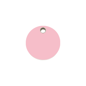 Pink Circle Cat or Small Dog ID Tag Small