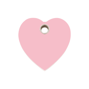 Pink Heart Dog ID Tag Medium