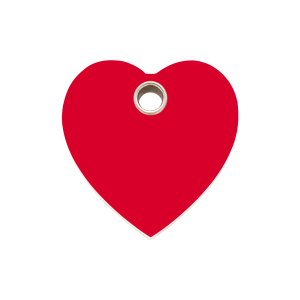 Red Heart Dog ID Tag Medium