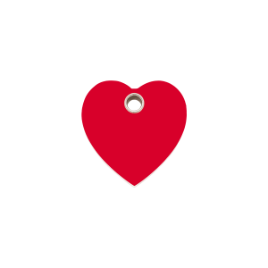 Red Heart Cat ID Tag Small