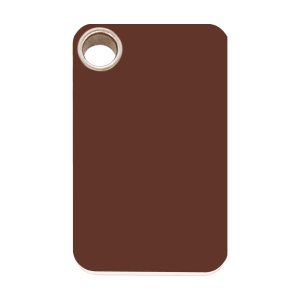 Brown Rectangle Dog ID Tag Large