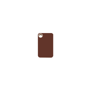Brown Rectangle Cat or Small Dog ID Tag Small