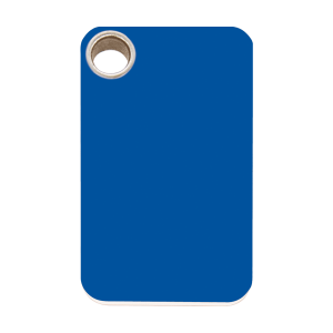 Dark Blue Rectangle Dog ID Tag Large