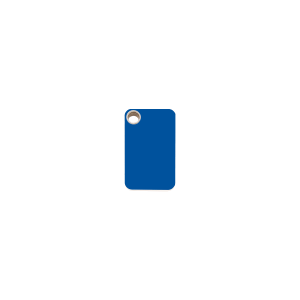 Dark Blue Rectangle Cat ID Tag Small