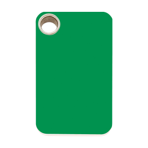 Green Rectangle Dog ID Tag Large