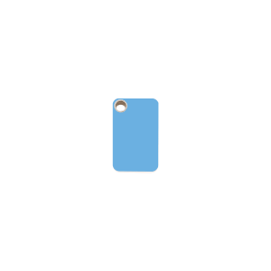 Light Blue Rectangle Cat ID Tag Small