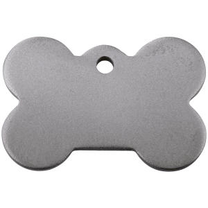 Bone Dog ID Tag Large Flat Titanium