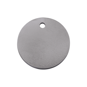 Circle Dog ID Tag Medium Flat Titanium