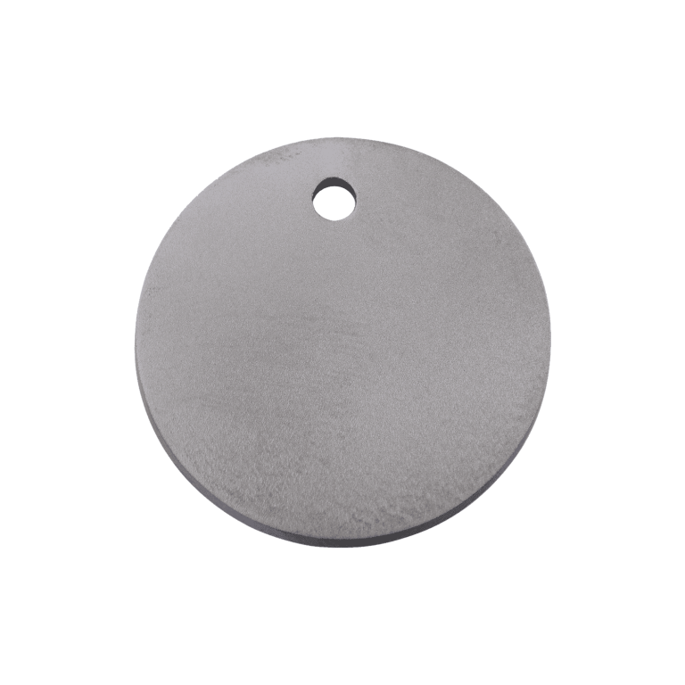 Vue avant - Médaille personnalisable Red Dingo Titane plat Cercle - Size M - 0T-CL-ZZ-ME