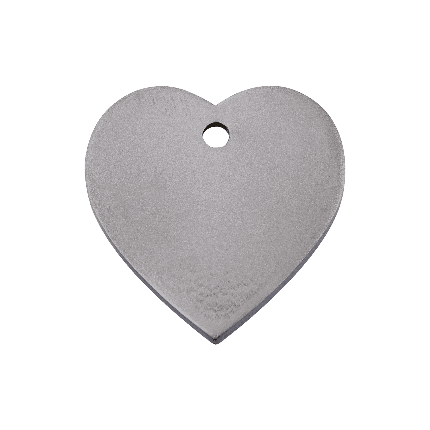 Vue avant - Médaille personnalisable pour chien Red Dingo Titane plat cœur - Size M
