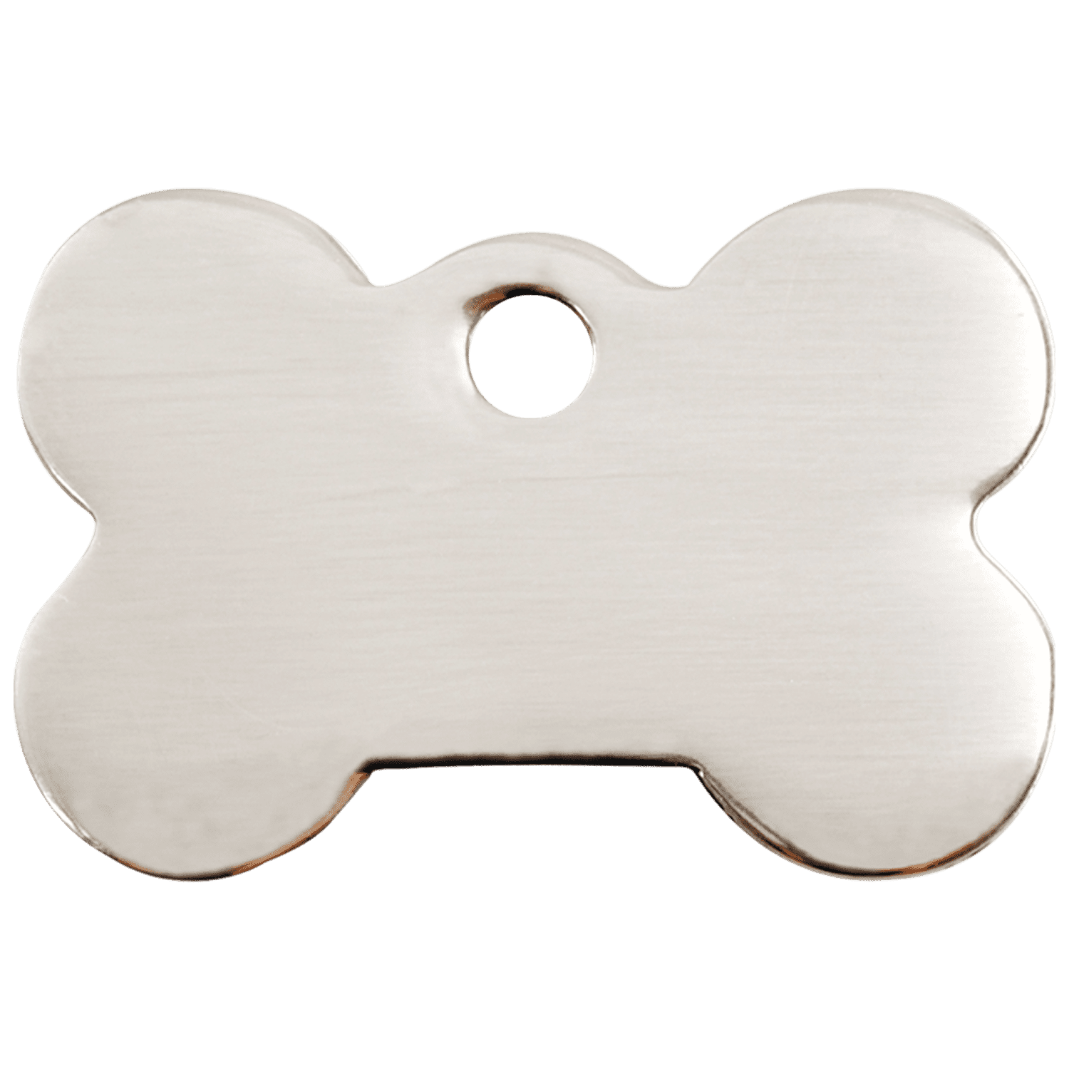 Vue arrière - Médaille personnalisée pour chien Red Dingo Os en acier inoxydable - Size M - Réf : 02-BN-ZZ-ME