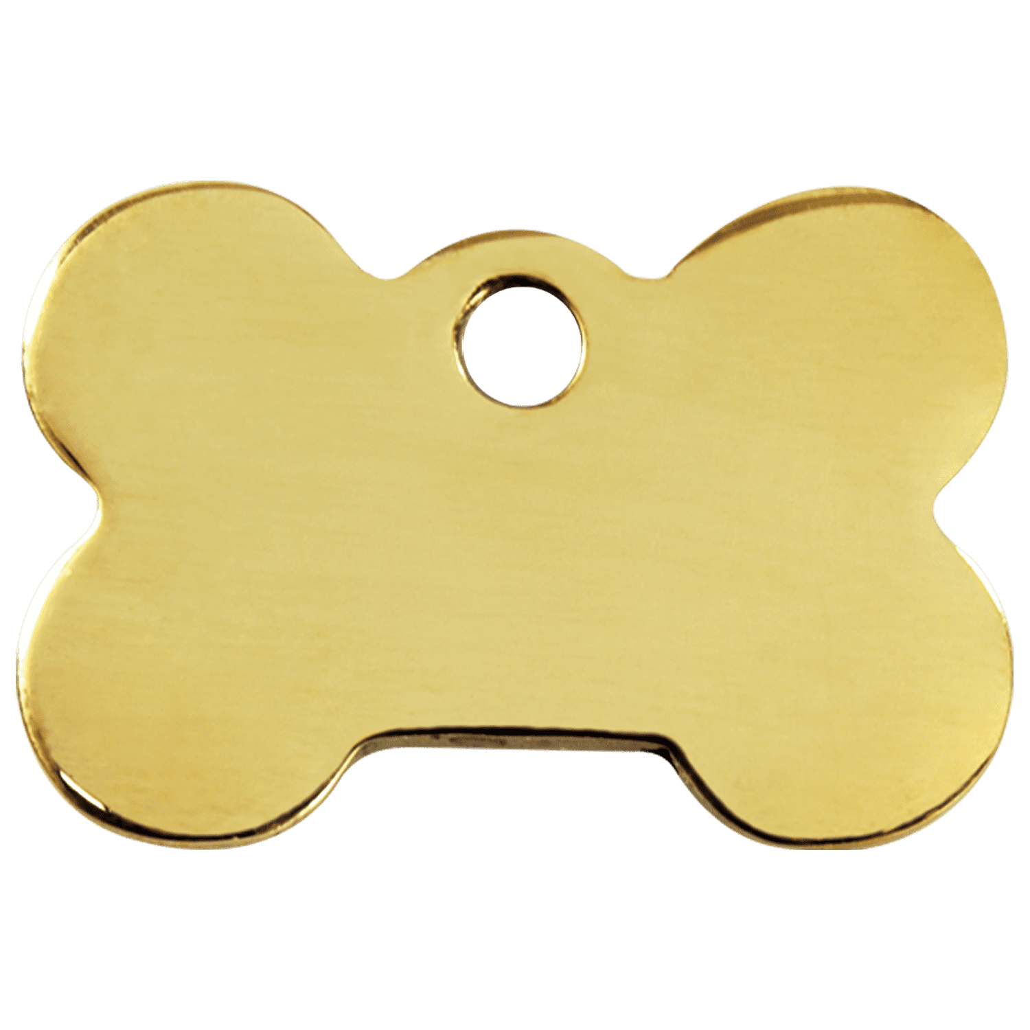 Vue arrière - "Médaille personnalisable Red Dingo Os Laiton plat - Size S pour chien/chat - Réf : 03-BN-ZZ-SM"