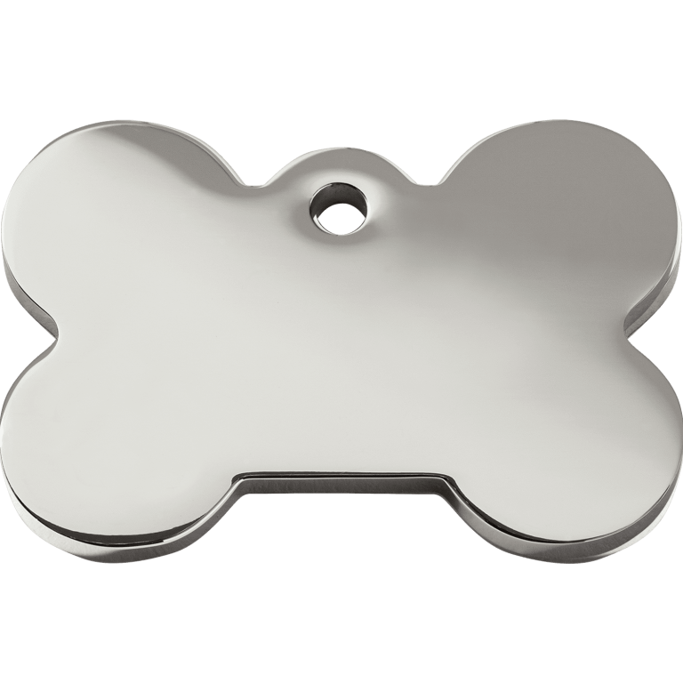 Vue arrière - Médaille personnalisée Red Dingo Swarovski Os S 8.1G pour chien/chat