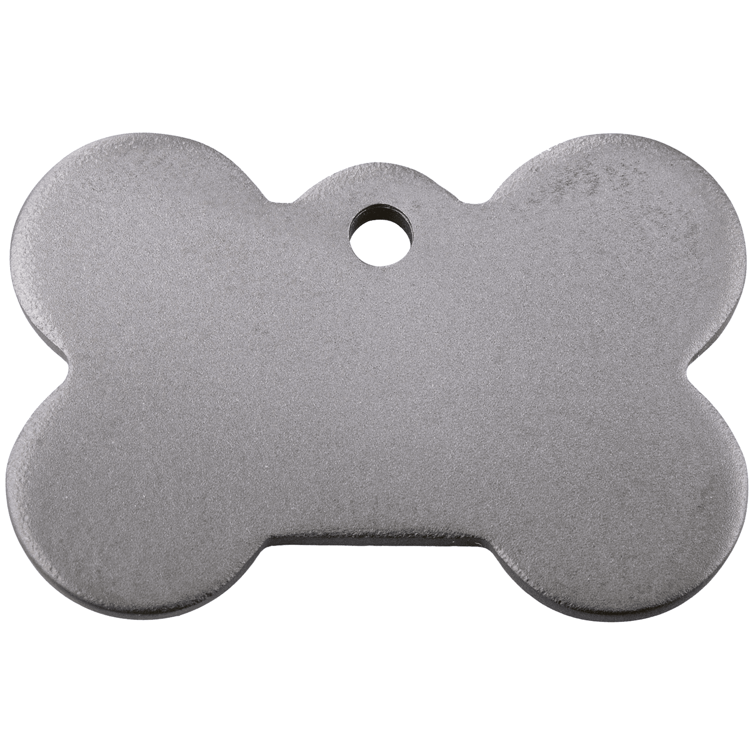 Vue arrière - Médaille personnalisable Red Dingo Titane plat Os - Size L pour chien