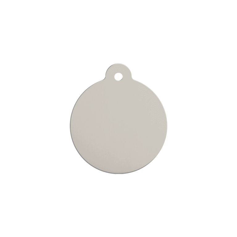 Vue arrière - Médaille personnalisée pour chat ou petit chien - Red Dingo Émail pailleté Aqua - Size S